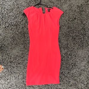 HOT pink body-con sheath dress
